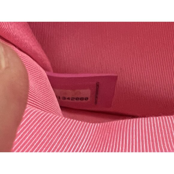 CHANEL Quilted Denim Messenger Bag in Neon Pink 21S - Picture 11 of 13